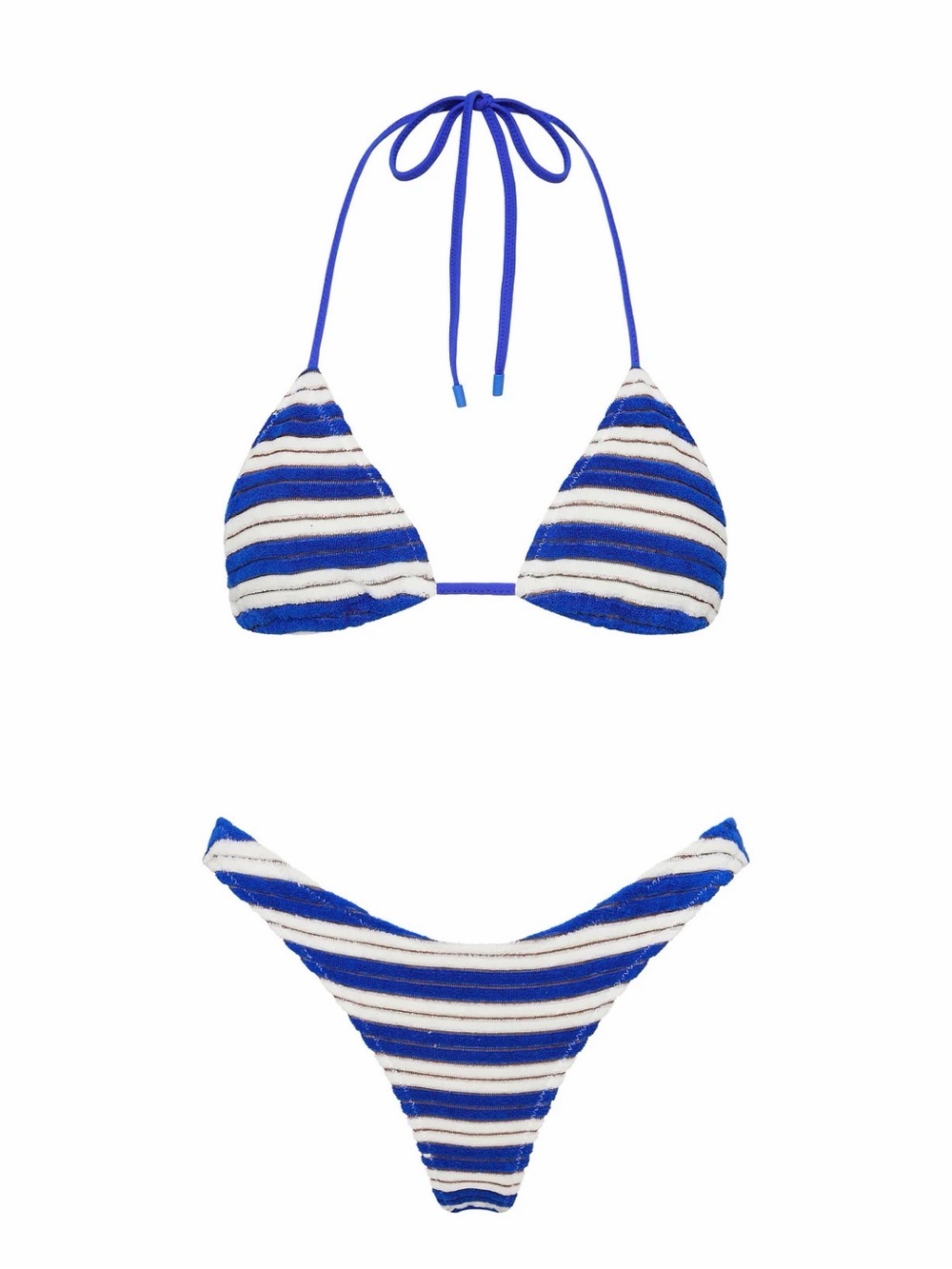 Triangl VINCA - JOLY BLUE TERRY TOWELLING TRIANGLE BIKINI SET - Picture 1 of 6